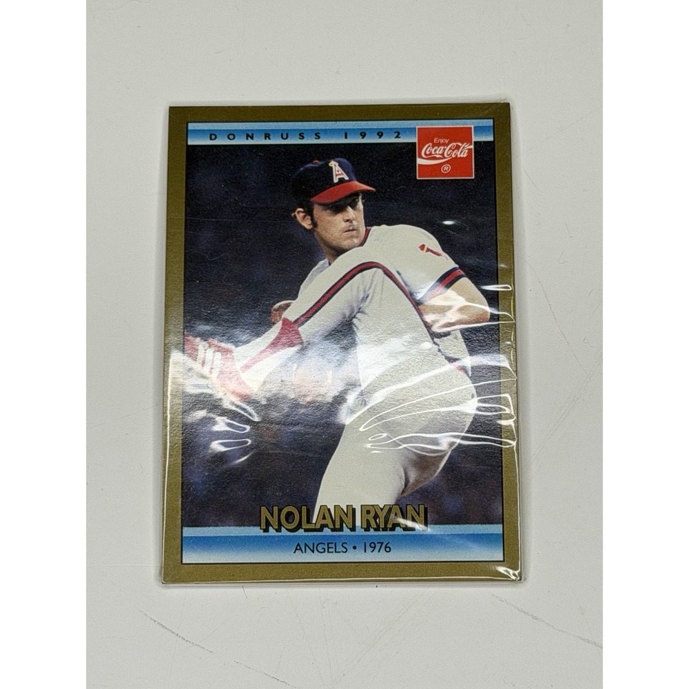 Nolan Ryan Career Series Angels Card #10 1976 Baseball 1992 DonRuss Coca-Cola